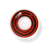 Cosplay Circle Line Curl Rot Schwarz Farbige Kontaktlinsen